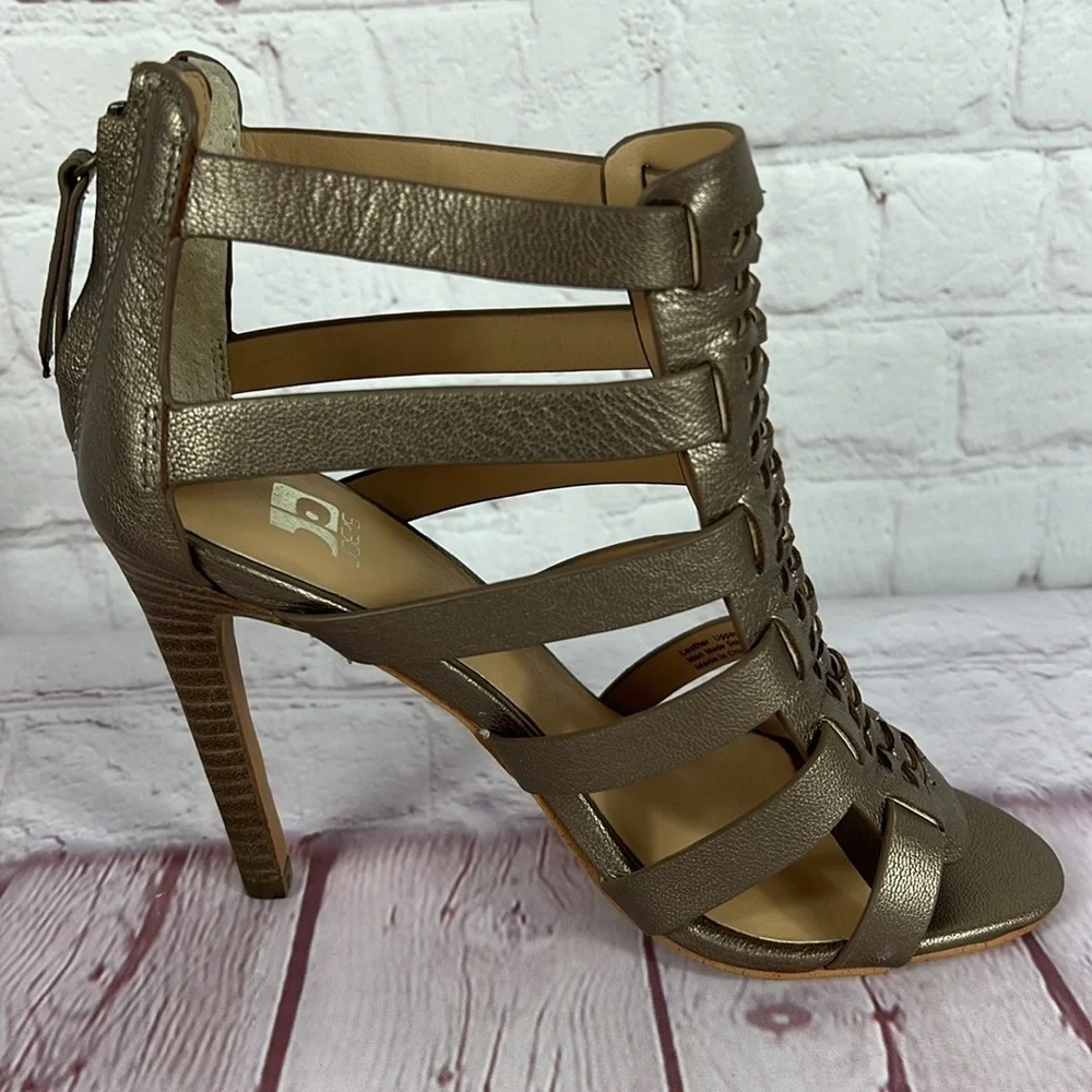 Joe's Jeans Pearce Heel Caged Dress Sandal Size 6 - Picture 5 of 6